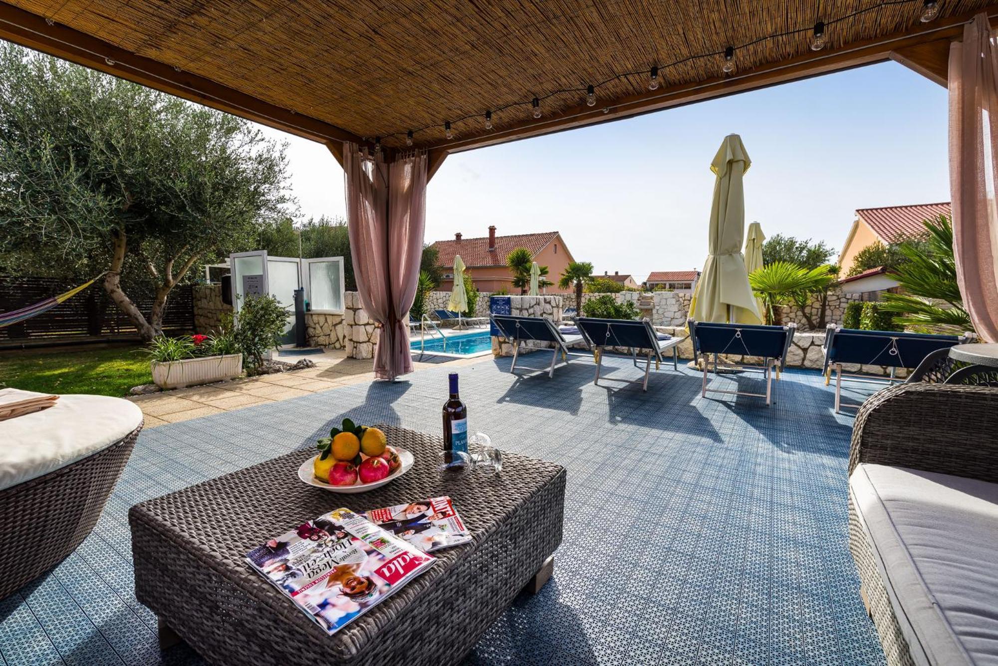 Villa Dalmatina Zadar Mit Pool Екстериор снимка